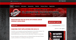 Desktop Screenshot of claringtonthunder.com